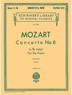 W.A. Mozart: Concerto No. 6 in Bb, K.238 (noty na čtyřruční klavír)