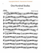 Ernst Sachse: 100 Studies for Trumpet (noty na trubku)