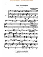 Johann Sebastian Bach: Arioso (noty na příčnou flétnu)