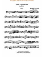 Johann Sebastian Bach: Arioso (noty na příčnou flétnu)