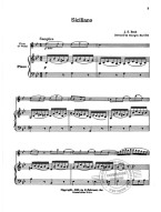 Johann Sebastian Bach: Siciliano from 2nd Flute Sonata (noty na příčnou flétnu, klavír)