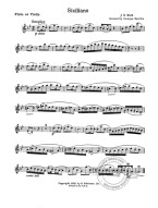 Johann Sebastian Bach: Siciliano from 2nd Flute Sonata (noty na příčnou flétnu, klavír)