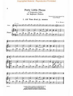 40 Little Pieces In Progressive Order for Beginner Flutists (noty na příčnou flétnu, klavír)