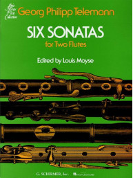 Georg Philipp Telemann: Six Sonatas for 2 Flutes (noty na příčnou flétnu)