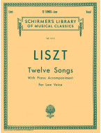Franz Liszt: 12 Songs - Low Voice (noty na zpěv, klavír)