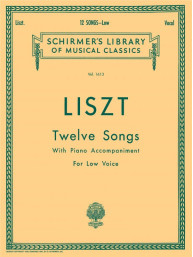Franz Liszt: 12 Songs - Low Voice (noty na zpěv, klavír)