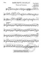 Franz Schubert: Impromptu in B-Flat Major, Op.142 (noty na příčnou flétnu, klavir)