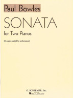 Paul Bowles: Sonata for 2 Pianos (noty na čtyřruční klavír)