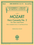W.A. Mozart: Horn Concerto No.2 (noty na lesní roh, klavir)