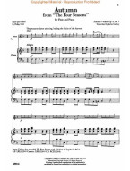 Antonio Vivaldi: The Four Seasons - Autumn Op.8 No.3 (noty na příčnou flétnu, klavir)