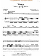 Antonio Vivaldi: The Four Seasons - Winter Op.8 No.4 (noty na příčnou flétnu, klavir)