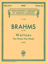 Johannes Brahms: Waltzes, Op. 39 (noty pro čtyřruční klavír)