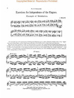 Isidore Philipp: Exercises for Independence of Fingers 1 (noty na klavír)