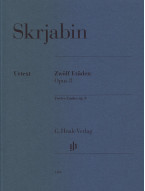 Alexander Skrjabin: 12 Etudes Op. 8 (noty na klavír)