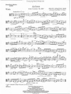 Johann Sebastian Bach: Arioso (noty na violu, klavír)