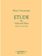 Henri Vieuxtemps: Etude (noty na violu, klavír)