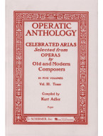 Operatic Anthology - Volume 3 - Tenor (noty na zpěv, klavír)