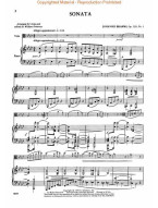 Johannes Brahms: Sonata No. 1 in F, Op. 120 (noty na violu, klavír)