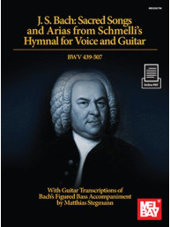 J. S. Bach: Sacred Songs and Arias from Schmelli's Hymnal BWV 439-50 (noty na zpěv, kytaru) (+audio)