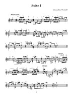 Johann Paul von Westhoff: Six Suites (noty na housle)