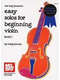 Craig Duncan: Easy Solos For Beginning Violin, Level 1 (noty na housle, klavír)