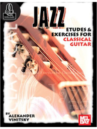 Alexander Vinitsky: Jazz Etudes And Exercises For Classical Guitar (noty na kytaru) (+audio)