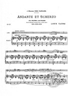 Louis Ganne: Andante And Scherzo (noty na příčnou flétnu, klavír)