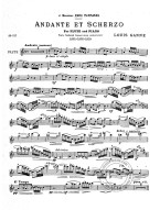 Louis Ganne: Andante And Scherzo (noty na příčnou flétnu, klavír)