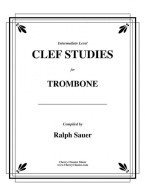 Ralph Sauer: Clef Studies for Trombone, an Intermediate Method (noty na pozoun)
