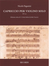 Niccolo Paganini: Capriccio per violino solo M.S. 54 (noty na housle)