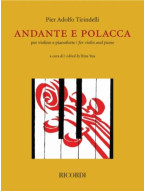 Pier Adolfo Tirindelli: Andante e Polacca per violino e pianoforte (noty na housle, klavír)