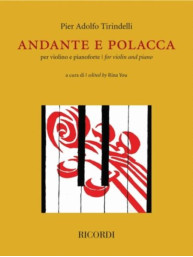 Pier Adolfo Tirindelli: Andante e Polacca per violino e pianoforte (noty na housle, klavír)