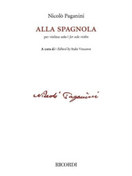 Niccolo Paganini: Alla spagnola (noty na housle)