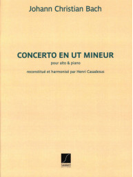 Johann Christian Bach: Concerto en ut mineur (noty na violu, klavír)