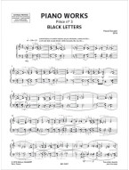 Pascal Dusapin: Piano works - Piece n. 3 - Black letters (noty na klavír)
