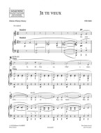Erik Satie: Je te veux - High Voice (noty na zpěv, klavír)