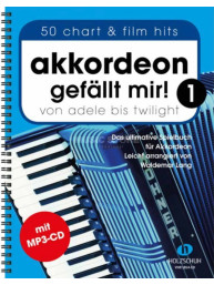 Akkordeon gefällt mir! 1 - Von Adele bis Twilight (noty na akordeon) (+audio)