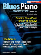 Practice Sessions 1: Blues Piano Riffs In All 12 Keys (noty na klavír) (+audio)