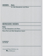 Bernhard Heiden: Solo (noty na altsaxofon, klavír)