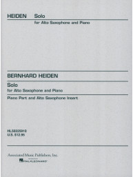 Bernhard Heiden: Solo (noty na altsaxofon, klavír)