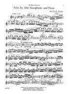 Bernhard Heiden: Solo (noty na altsaxofon, klavír)