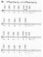 Ukulele Chord Solos in C Tuning (noty, melodická linka, akordy) (+audio)