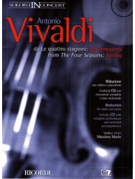 Antonio Vivaldi: Spring from the Four Seasons (noty na housle, klavír) (+audio)