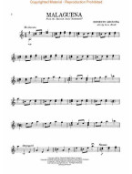 Ernesto Lecuona: Malaguena (noty na kytaru)