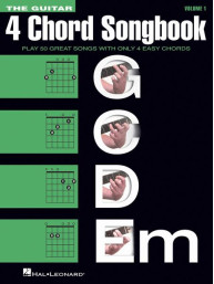 The Guitar 4-Chord Songbook G-C-D-Em (noty, melodická linka, akordy)