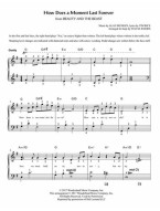 How Does A Moment Last Forever From Beauty and The Beast (noty na harfu)