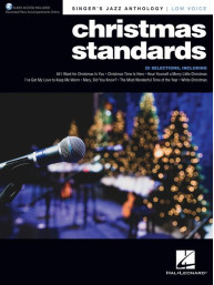 Singer's Jazz Anthology: Christmas Standards - Low Voice (noty na klavír, zpěv, akordy) (+audio)