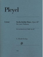 Ignaz Josef Pleyel: Six Duos Op. 48 for 2 Violins (noty na housle)