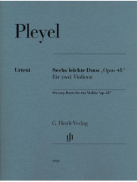 Ignaz Josef Pleyel: Six Duos Op. 48 for 2 Violins (noty na housle)