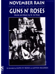 Guns N' Roses: November Rain (noty na klavír, zpěv, akordy)